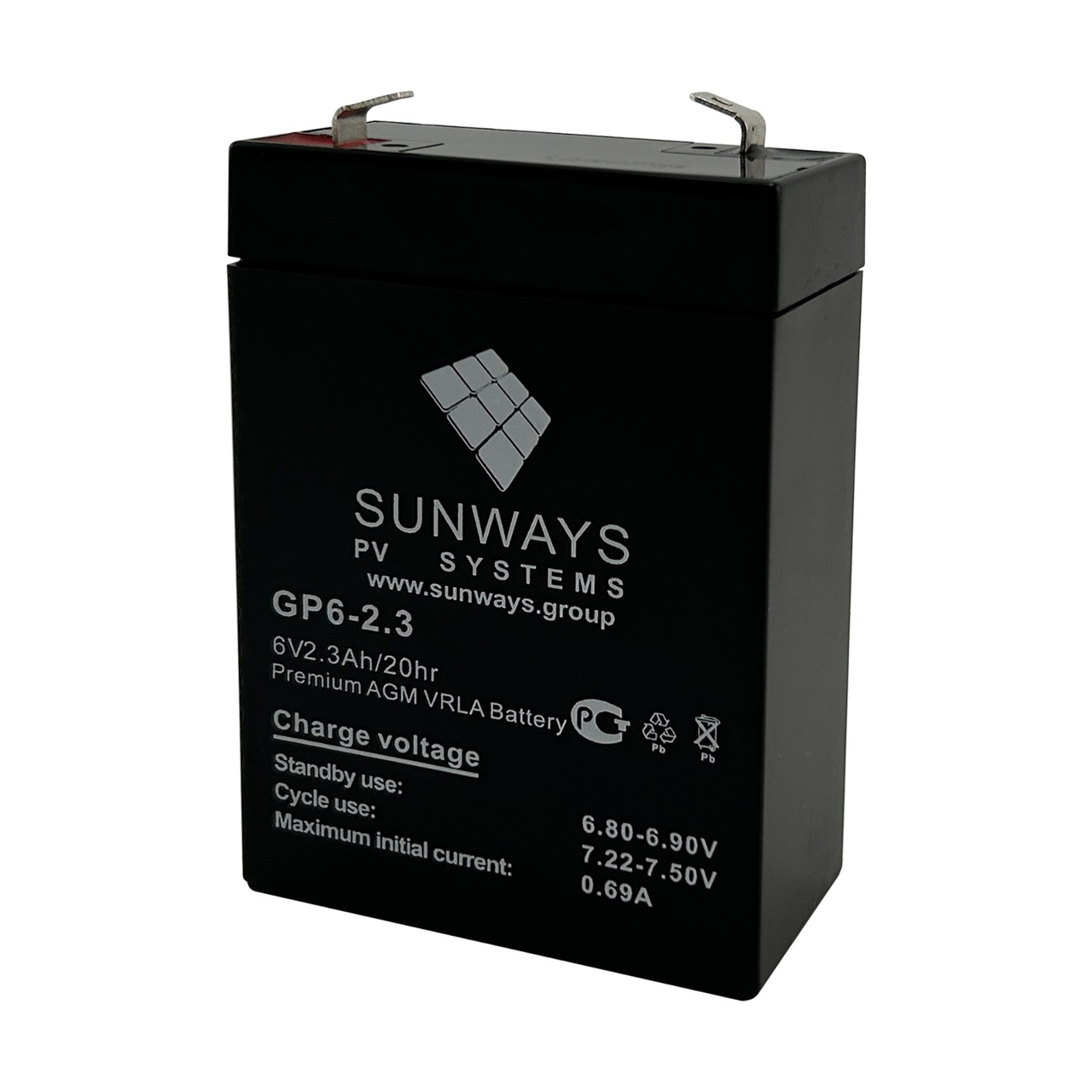 Аккумуляторная батарея SUNWAYS GP 6-2.3