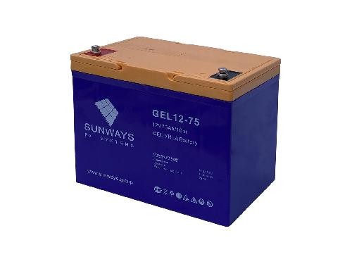 Аккумуляторная батарея SUNWAYS GEL 12-75