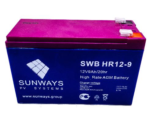 Аккумуляторная батарея SUNWAYS HR 12-9
