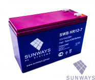 Аккумуляторная батарея SUNWAYS HR 12-7