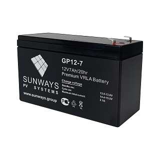 Аккумуляторная батарея SUNWAYS GP 12-7 №1