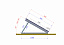 Треугольная опора для крепления СБ с переменным углом от 30 до 55 гр №1