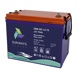 Аккумуляторная батарея Sunways Marine SMB GEL 12-75
