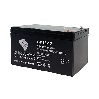 Аккумуляторная батарея SUNWAYS GP 12-12 №1