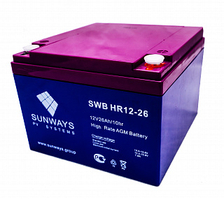 Аккумуляторная батарея SUNWAYS HR 12-26